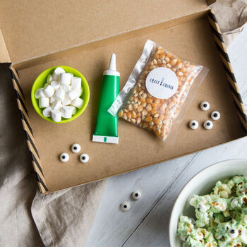 Halloween Monster Slime Popcorn Letterbox Kit Gift, 2 of 4