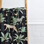 Safari At Night Print Kantha Throw, thumbnail 2 of 2