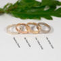 Botanical Wedding Bands In 14ct Yellow Eco Gold, thumbnail 7 of 12