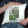 70 Years Of Gardening 70th Birthday Gift Cushion, thumbnail 2 of 6