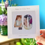 Personalised 40th Forty Birthday Photo Card, thumbnail 1 of 4
