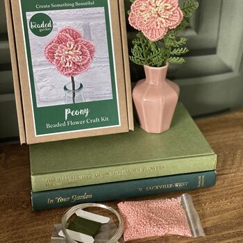 Peony Beaded Flower Craft Kit, 3 of 4