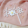 Daisy Flower Second Birthday Personalised Cake Topper, thumbnail 3 of 7