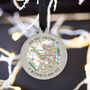 Location Map Hanging Christmas Tree Decoration, thumbnail 6 of 6