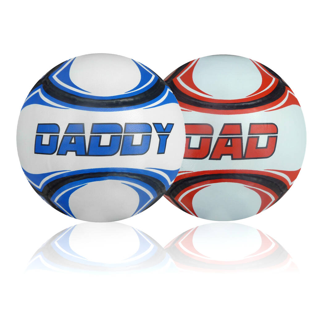 Personalised Daddy And Dad Football Ball, 1 of 2