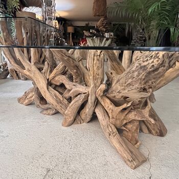 Large Rectangular Driftwood Coffee Table, 4 of 6
