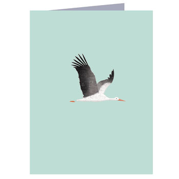 Mini Blue Stork Card, 2 of 7