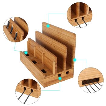 Bamboo Charging Multi Device Docking Station, 8 of 8