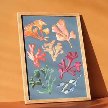 Sea Coral Abstract Art Print, 6 of 6