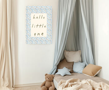 Hello Little One Nursery Art Print, 2 of 3
