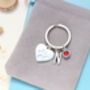 Paw Print Personalised Keyring Pet Lover Gift, thumbnail 4 of 9
