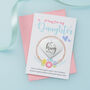 Personalised Little Hug Token Floral Card For Daughter, thumbnail 1 of 6