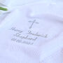 Personalised White Christening Shawl, thumbnail 5 of 6