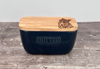 Cat Blue Butter Dish, 4 of 5