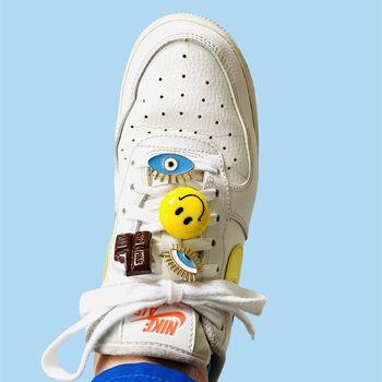 Say Cheese Smiley Shoe Charm, 6 of 8