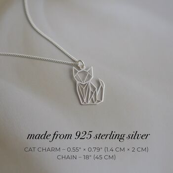 Personalised Cat Necklace, Cat Lover Gift, 2 of 9