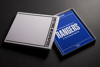 Rangers Fc Personalised Football Gift Gers Newspaper History Book, 3 of 12