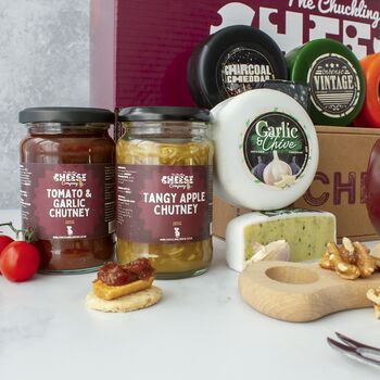 Waxed Cheese Truckle, Chutney And Biscuits Hamper, 4 of 9