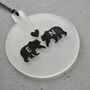 Couples Personalised Christmas Tree Decoration With Kissing Bears, thumbnail 2 of 11