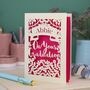Personalised Papercut Graduation Card, thumbnail 6 of 7