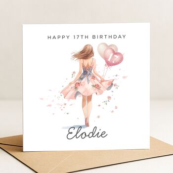 17th Birthday Card For Her, Daughter Or Granddaughter, 2 of 7