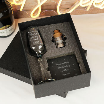 Retirement Diamante Embellished Champagne Flute Glass And Gift Set, 6 of 7