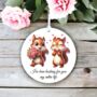 Personalised Cute Animal Couple Squirrel Decoration, thumbnail 1 of 2