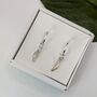 Guardian Eco Sterling Silver Hoop Earrings, thumbnail 2 of 3