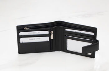 Personalised Card Holder Leather Wallet Rfid Gift, 7 of 12