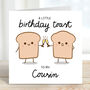A Little Birthday Toast To My Cousin Card, thumbnail 2 of 3