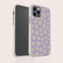 Retro Purple Flowers Biodegradable Phone Case, thumbnail 4 of 7