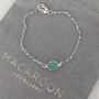 Amazonite And Silver Chain Bracelet, thumbnail 2 of 7