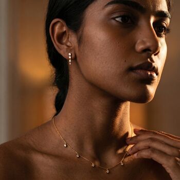 Crystal Gemstone Asymmetric Earrings, 2 of 7