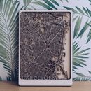 Barcelona Multi Layer Wooden Map By Overview Maps | notonthehighstreet.com