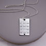 Important Dates Necklace In Sterling Silver, thumbnail 3 of 9