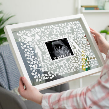 Personalised Baby Scan Papercut, 5 of 6