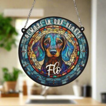 Dachshund Memorial Suncatcher, 4 of 6