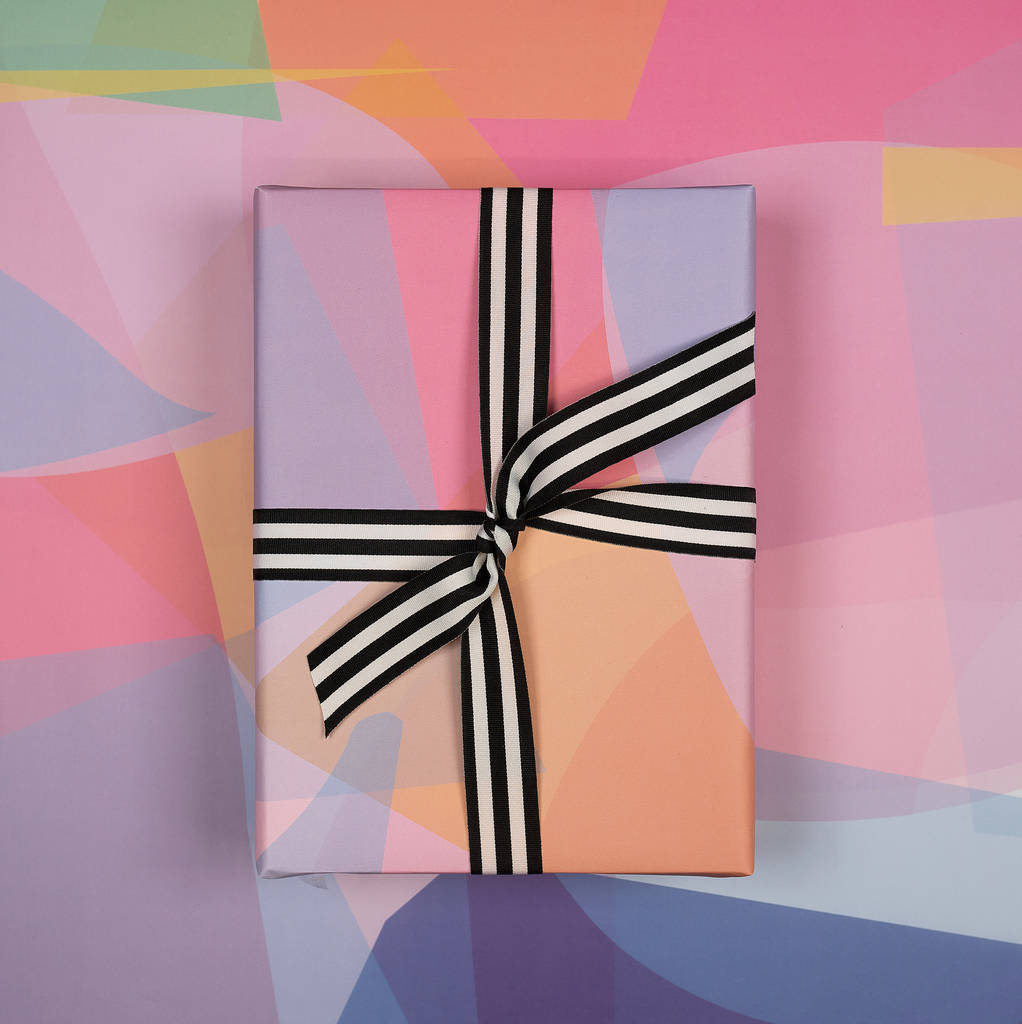 Luxury Stained Glass Wrapping Paper | Pinks, 1 of 5