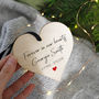 Personalised In Memory Of Wooden Heart Decoration, thumbnail 2 of 3