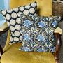 Reversible Quilted Cushion Cover In Catalpa Print, thumbnail 2 of 5