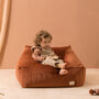 Wild Brown Velvet Beanbag Chair, thumbnail 3 of 4