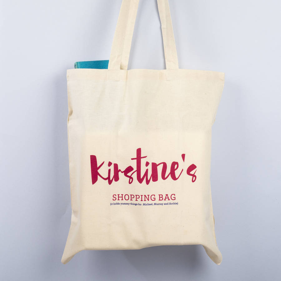 Personalised Shopping Tote Bag By XOXO | notonthehighstreet.com