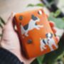 Personalised Leather Playing Card Case With Puppy Print, thumbnail 2 of 5