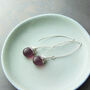 All Wrapped Up Glass Drop Silver Earrings, thumbnail 4 of 10