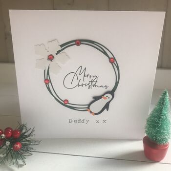 Personalised Penguin Christmas Card, 8 of 8