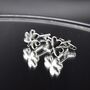 Four Leaf Clover Cufflinks 316 L Stainless Steel Good Luck Design Gift, thumbnail 5 of 5