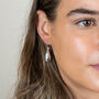 Sterling Silver Teardrop Earrings, thumbnail 2 of 5