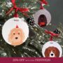 Personalised Christmas Dog Bauble, thumbnail 1 of 12