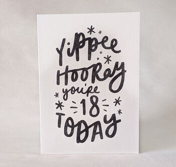 Personalised 'Yippee Hooray' Birthday Card, 4 of 5