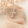 Cubic Zirconia Cross Necklace, thumbnail 1 of 11